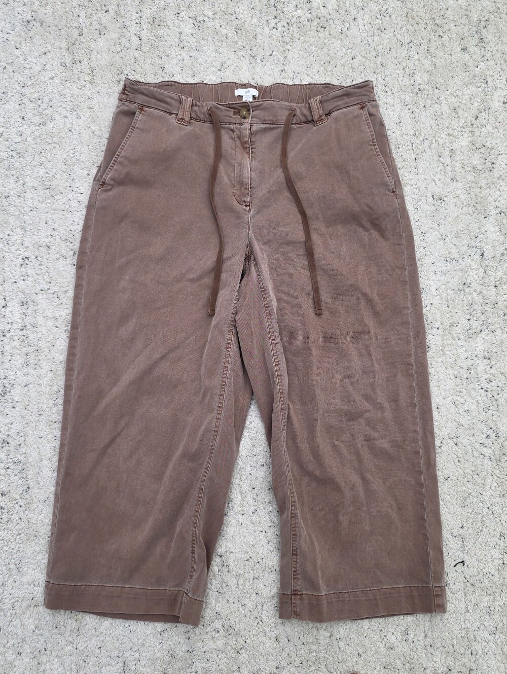 Women's J.jill Size 16 Casual Drawstring Pants in Dusty Brown